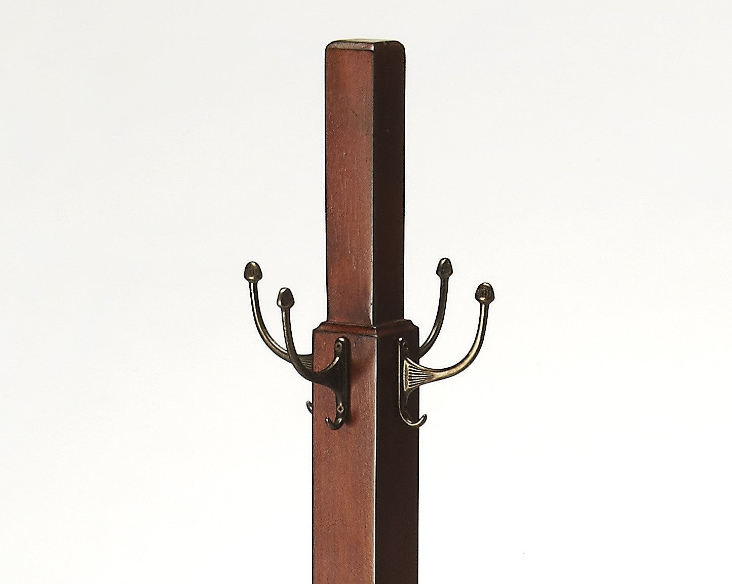 Webster Antique Cherry Coat Rack Tree