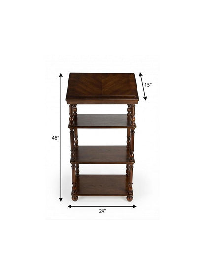 24" Brown Standing Desk HomeRoots