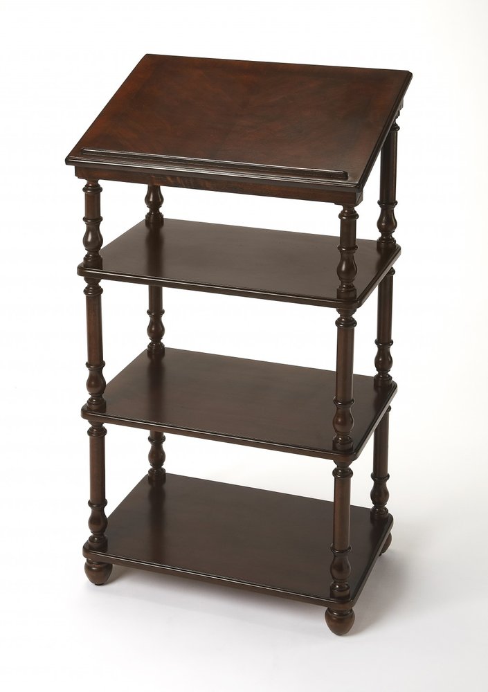 24" Dark Brown Standing Desk HomeRoots