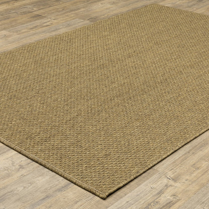 4' x 6' Tan Indoor Outdoor Area Rug