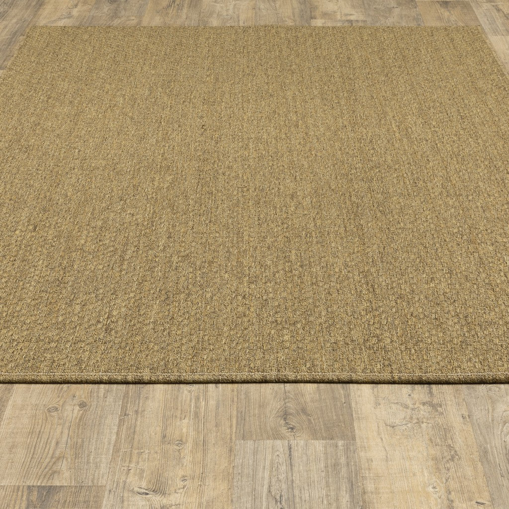 4' x 6' Tan Indoor Outdoor Area Rug