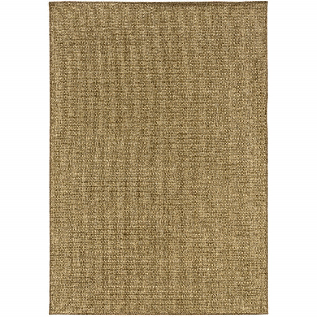 4' x 6' Tan Indoor Outdoor Area Rug