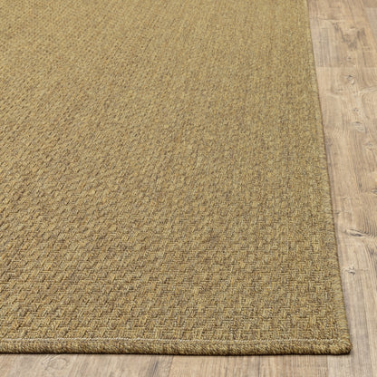 4' x 6' Tan Indoor Outdoor Area Rug