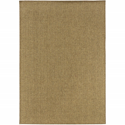 8' X 11' Tan Indoor Outdoor Area Rug