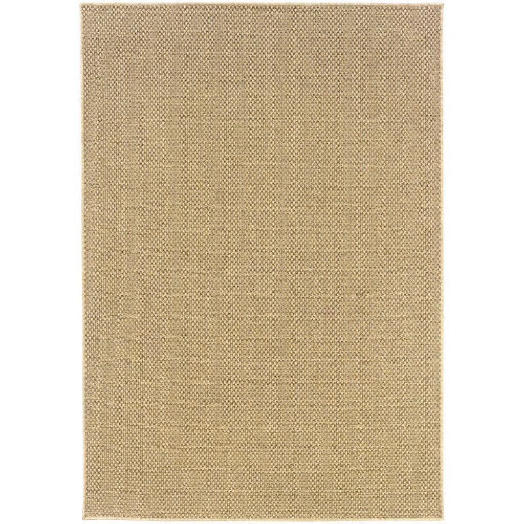 2' X 8' Beige Indoor Outdoor Area Rug - FurniFindUSA