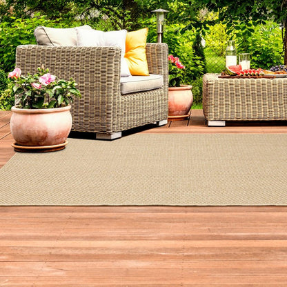 2' X 8' Beige Indoor Outdoor Area Rug - FurniFindUSA