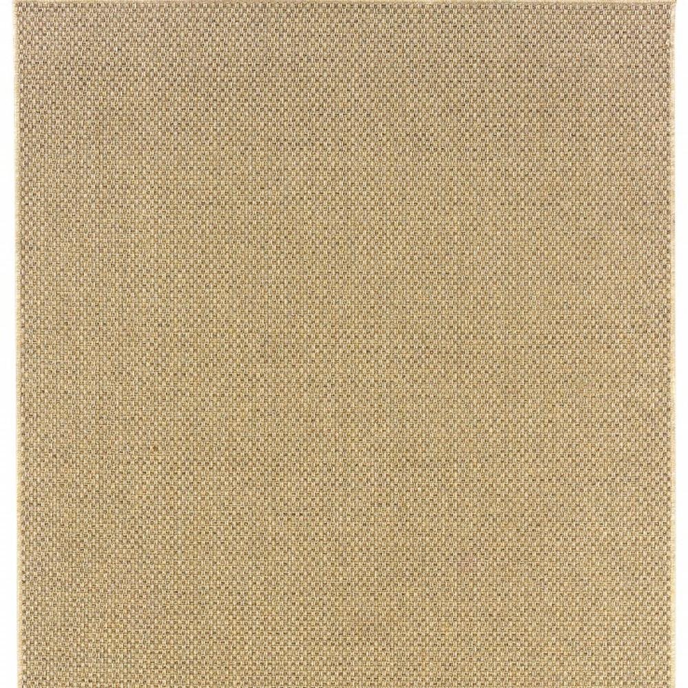 9' X 13' Beige Indoor Outdoor Area Rug — view 11