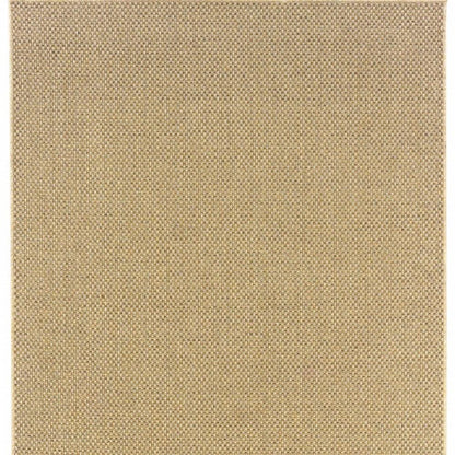 9' X 13' Beige Indoor Outdoor Area Rug HomeRoots
