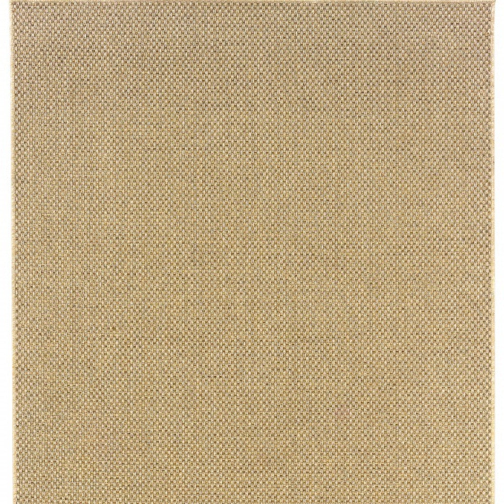 2' X 8' Beige Indoor Outdoor Area Rug