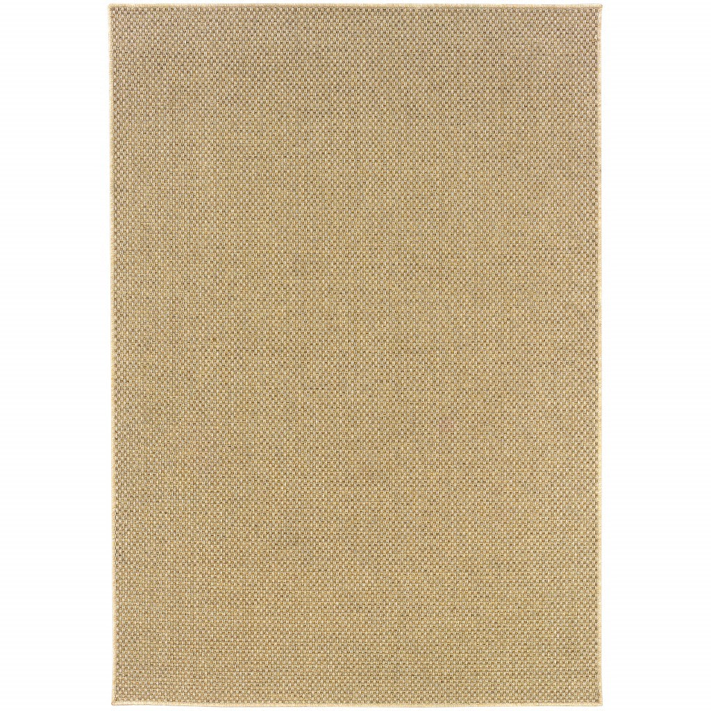 2' X 8' Beige Indoor Outdoor Area Rug