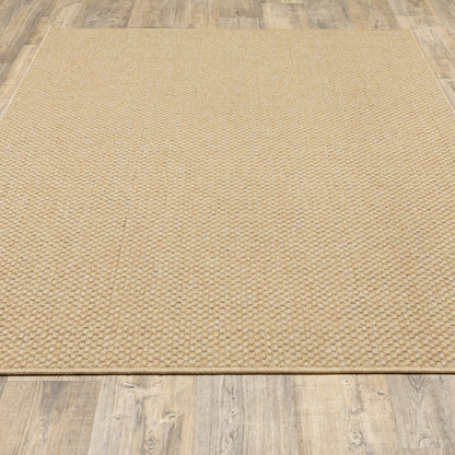 2' X 8' Beige Indoor Outdoor Area Rug