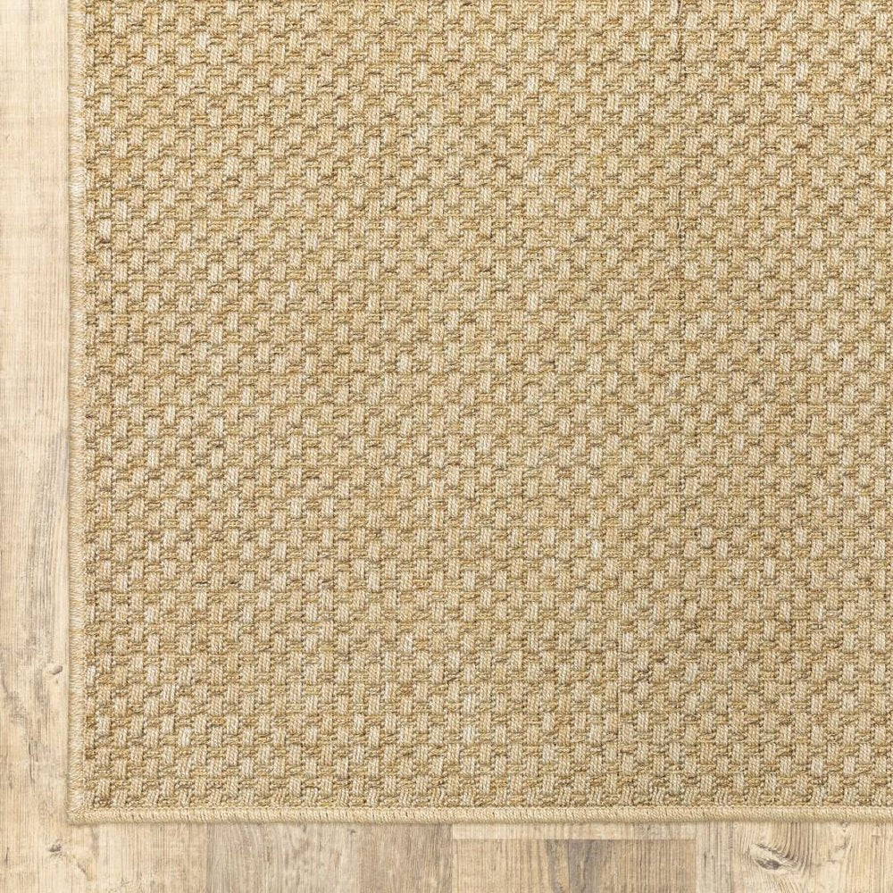 9' X 13' Beige Indoor Outdoor Area Rug HomeRoots