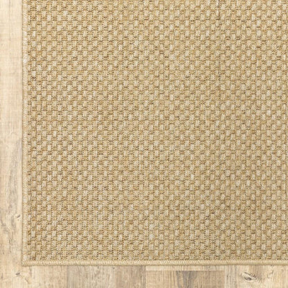 9' X 13' Beige Indoor Outdoor Area Rug HomeRoots