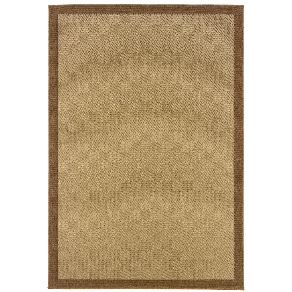 2' X 8' Beige Indoor Outdoor Area Rug - FurniFindUSA