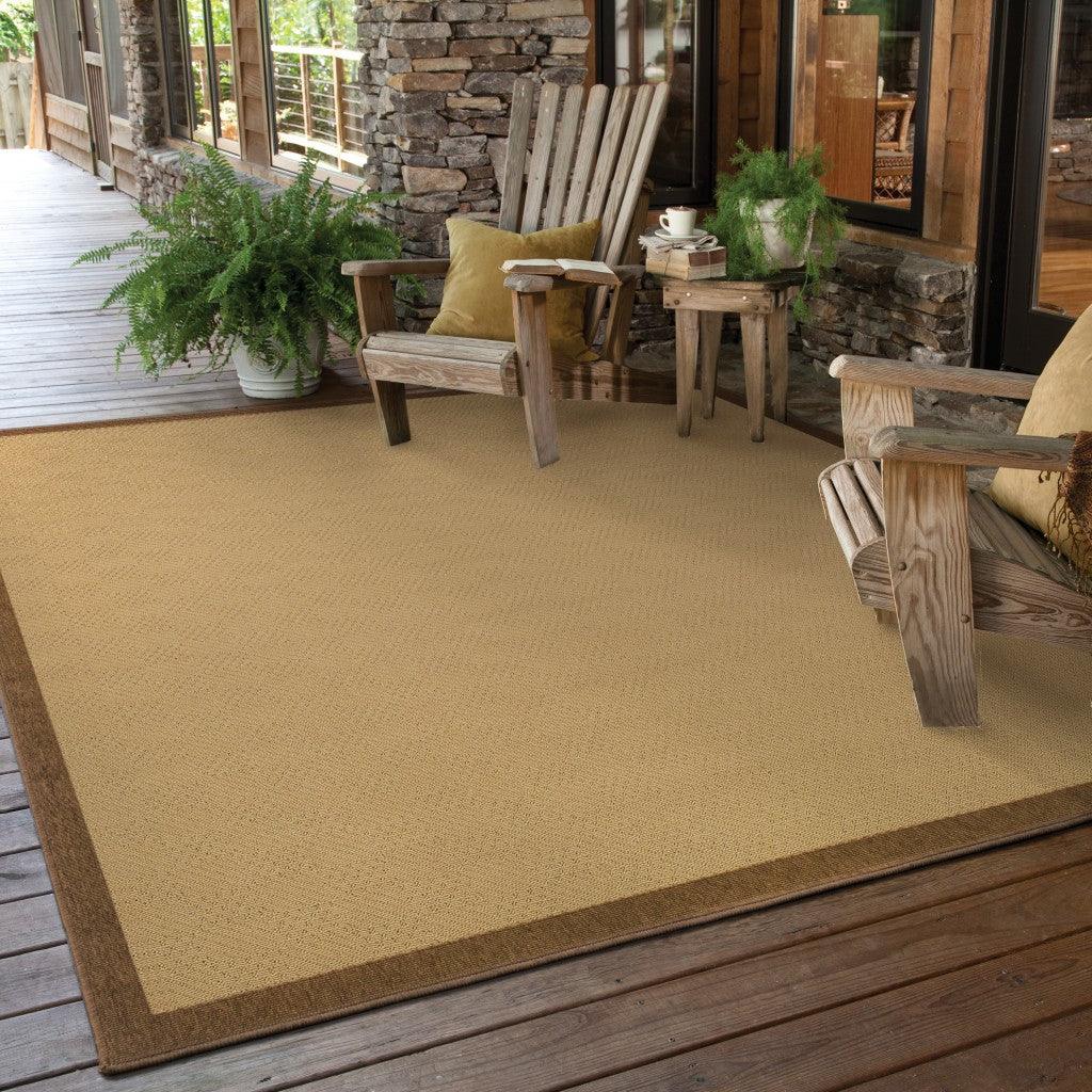 2' X 8' Beige Indoor Outdoor Area Rug - FurniFindUSA