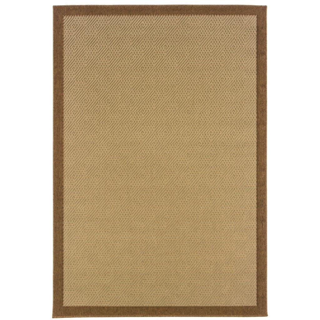 2' X 8' Beige Indoor Outdoor Area Rug - FurniFindUSA