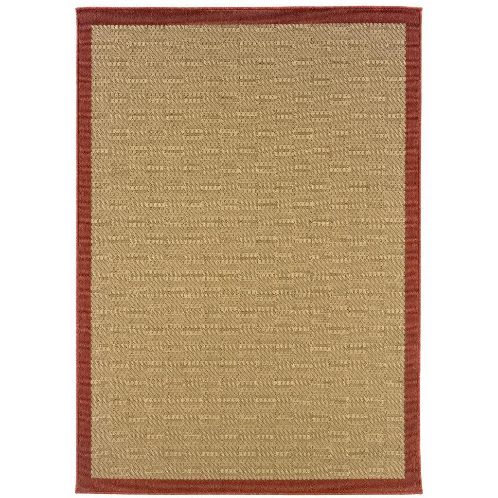 Beige Indoor Outdoor Area Rug - FurniFindUSA