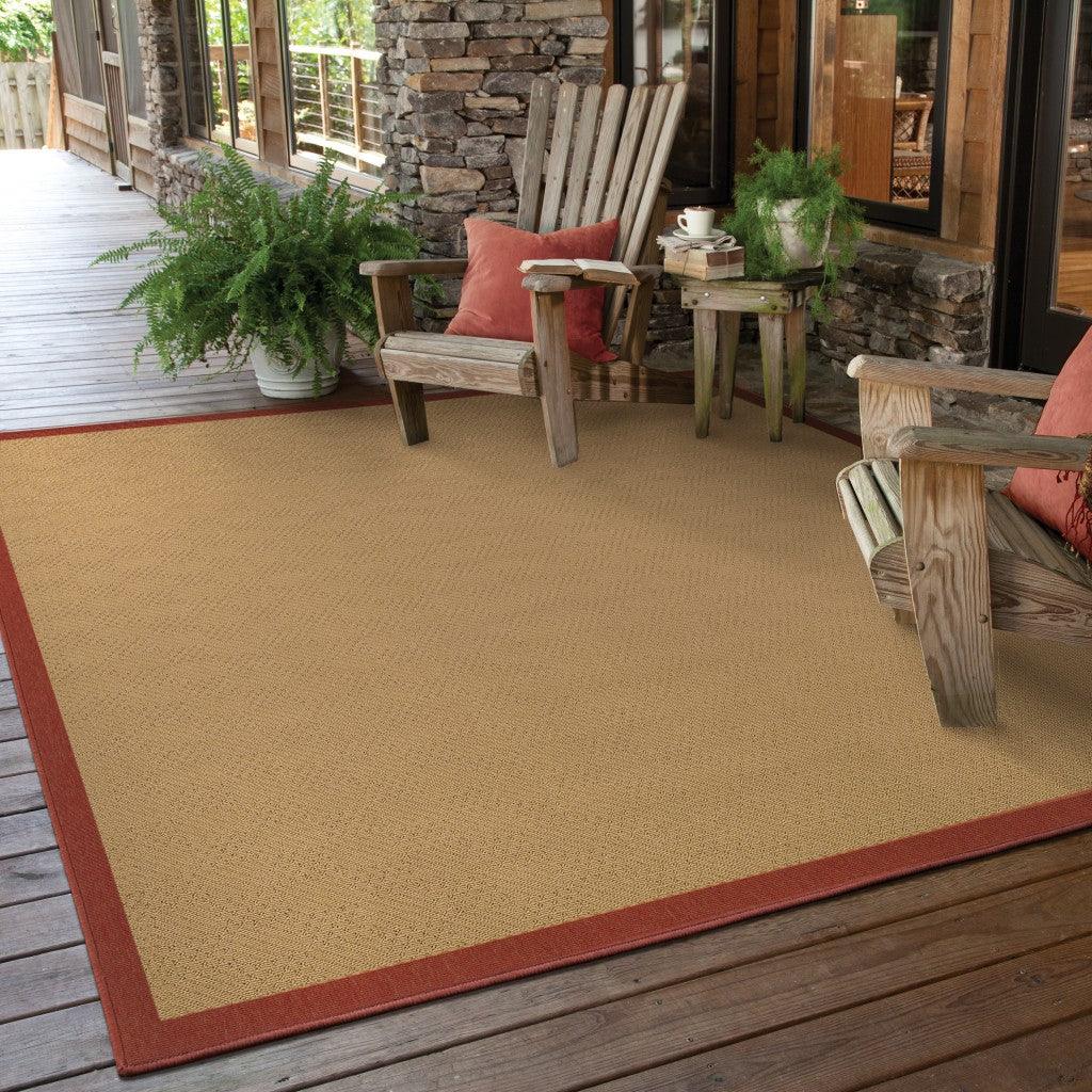 Beige Indoor Outdoor Area Rug - FurniFindUSA