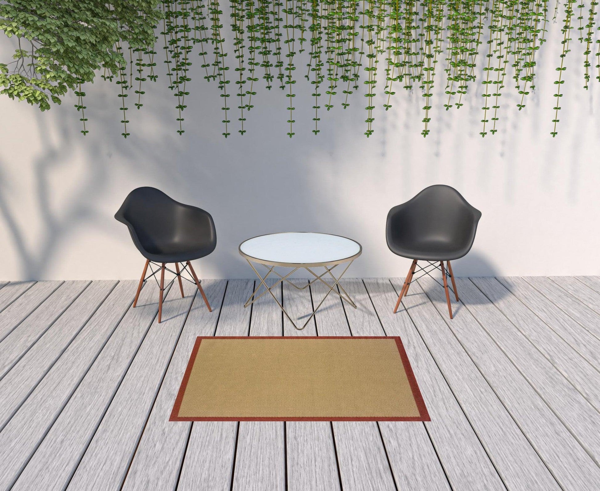 Beige Indoor Outdoor Area Rug - FurniFindUSA