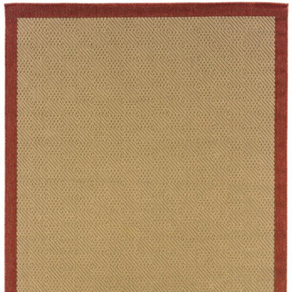 Beige Indoor Outdoor Area Rug - FurniFindUSA