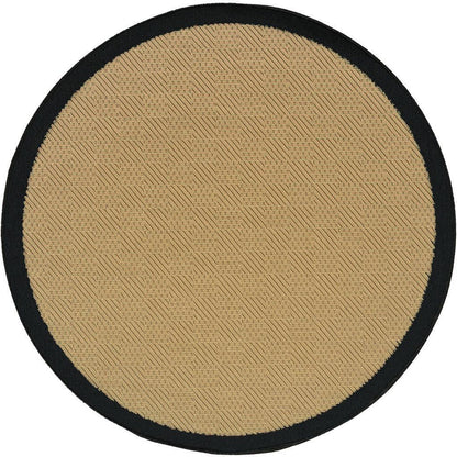 4' x 6' Beige and Black Indoor Outdoor Area Rug - FurniFindUSA