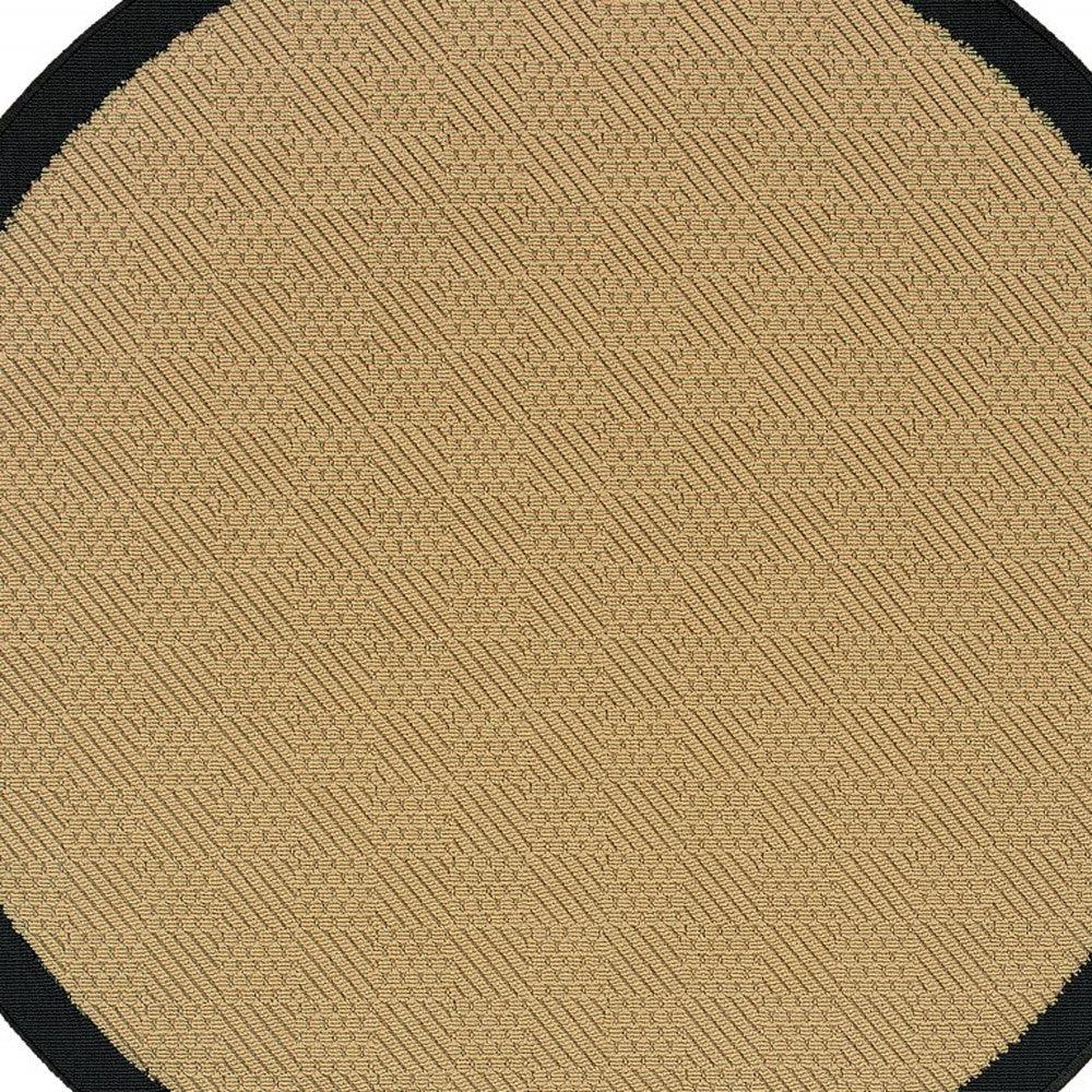 4' x 6' Beige and Black Indoor Outdoor Area Rug - FurniFindUSA