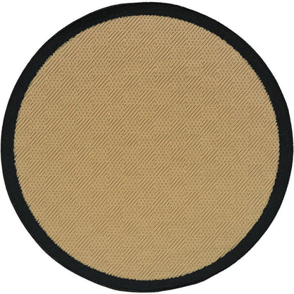 4' x 6' Beige and Black Indoor Outdoor Area Rug - FurniFindUSA