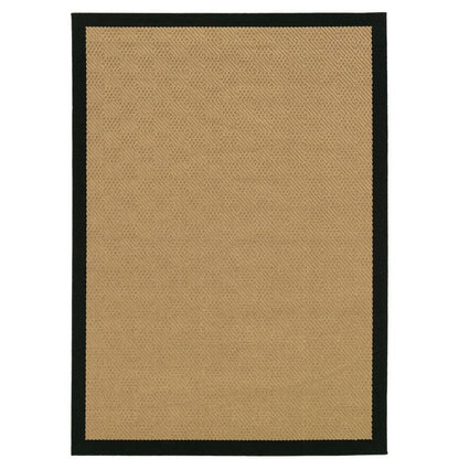 4' x 6' Beige and Black Indoor Outdoor Area Rug - FurniFindUSA