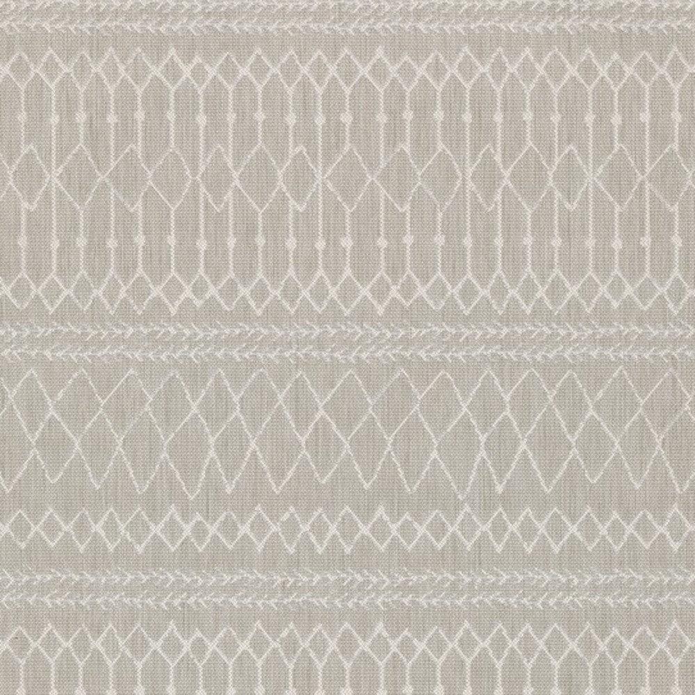 3' X 5' Gray and Ivory Indoor Outdoor Area Rug - FurniFindUSA