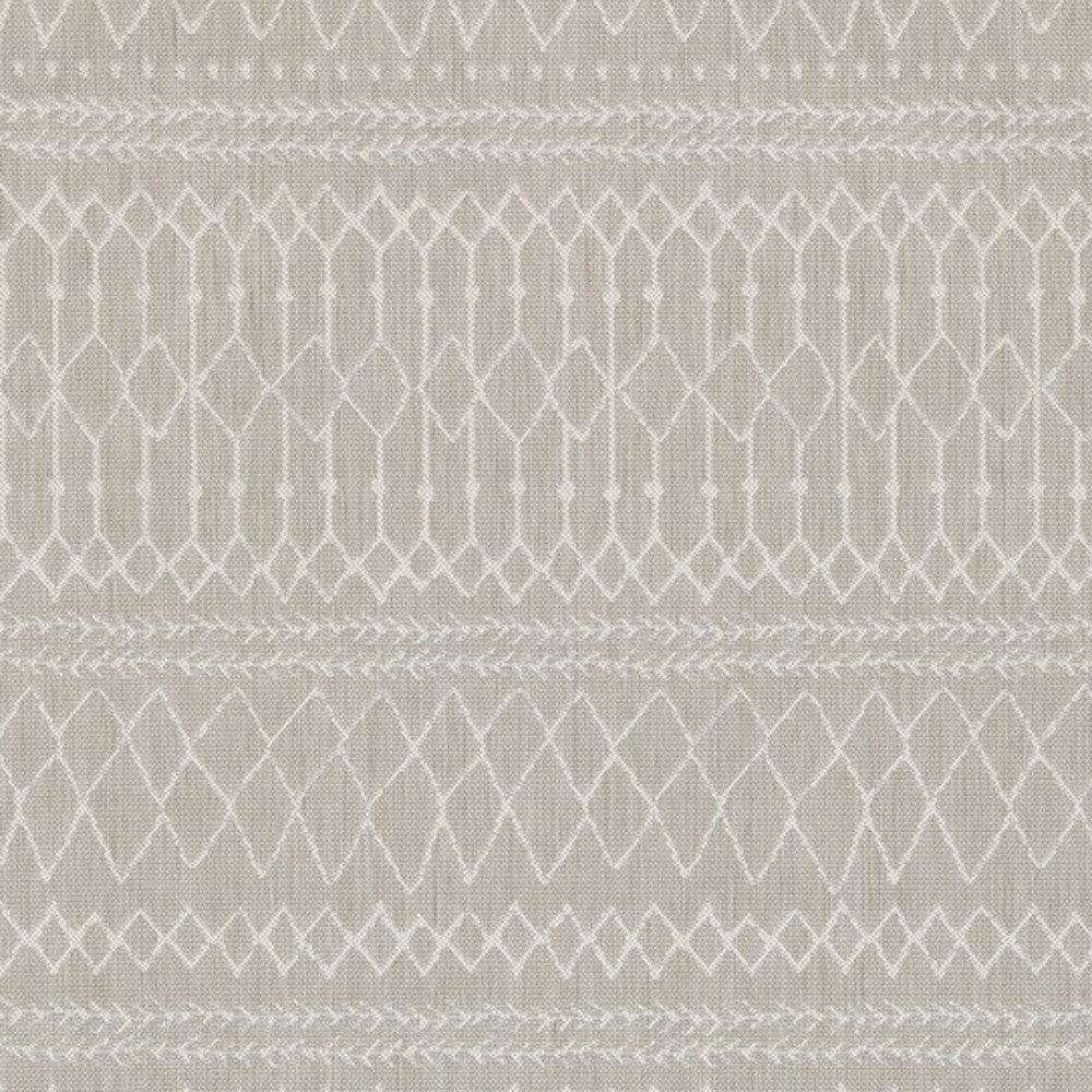 3' X 5' Gray and Ivory Indoor Outdoor Area Rug - FurniFindUSA