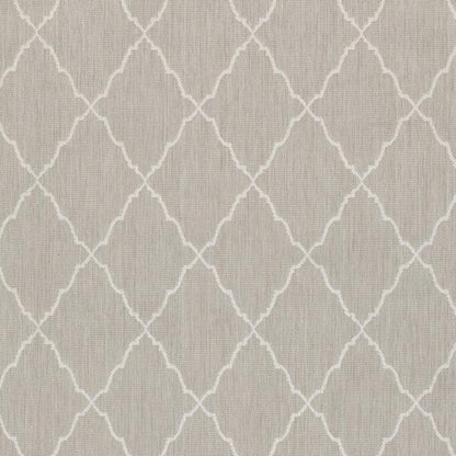 3' X 5' Gray and Ivory Indoor Outdoor Area Rug - FurniFindUSA