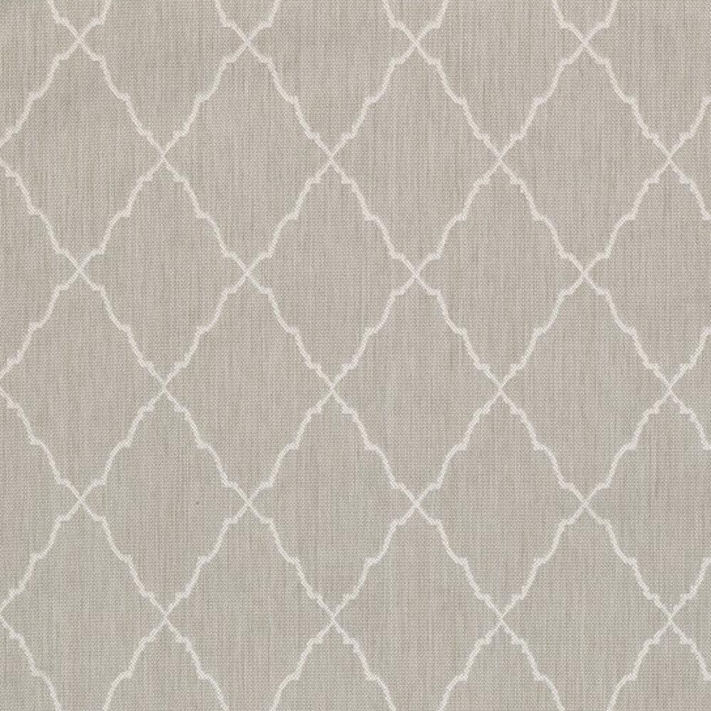 3' X 5' Gray and Ivory Indoor Outdoor Area Rug - FurniFindUSA