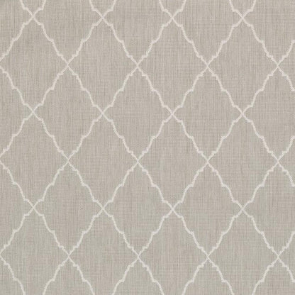 3' X 5' Gray and Ivory Indoor Outdoor Area Rug - FurniFindUSA