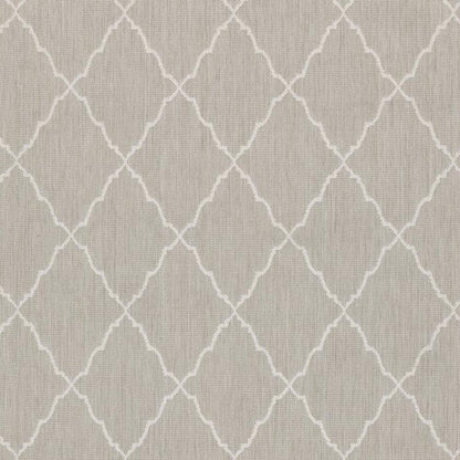 3' X 5' Gray and Ivory Indoor Outdoor Area Rug - FurniFindUSA