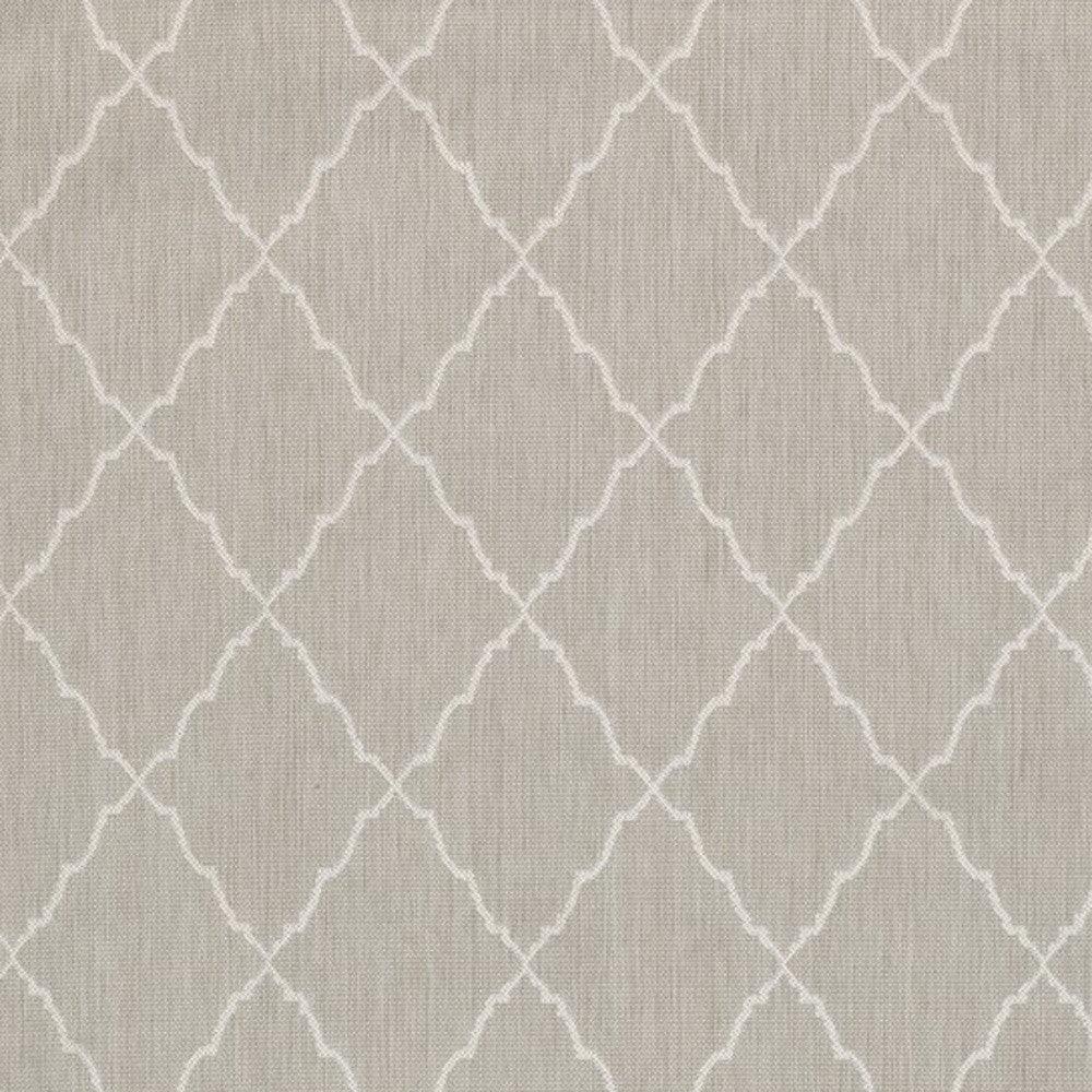 3' X 5' Gray and Ivory Indoor Outdoor Area Rug - FurniFindUSA