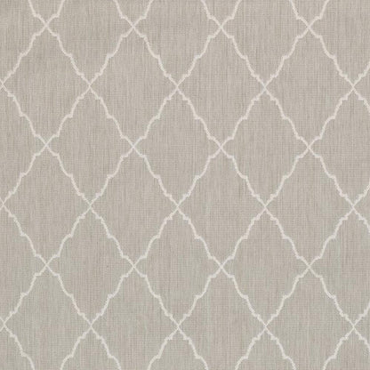 3' X 5' Gray and Ivory Indoor Outdoor Area Rug - FurniFindUSA