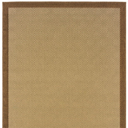 5' x 8' Beige Indoor Outdoor Area Rug