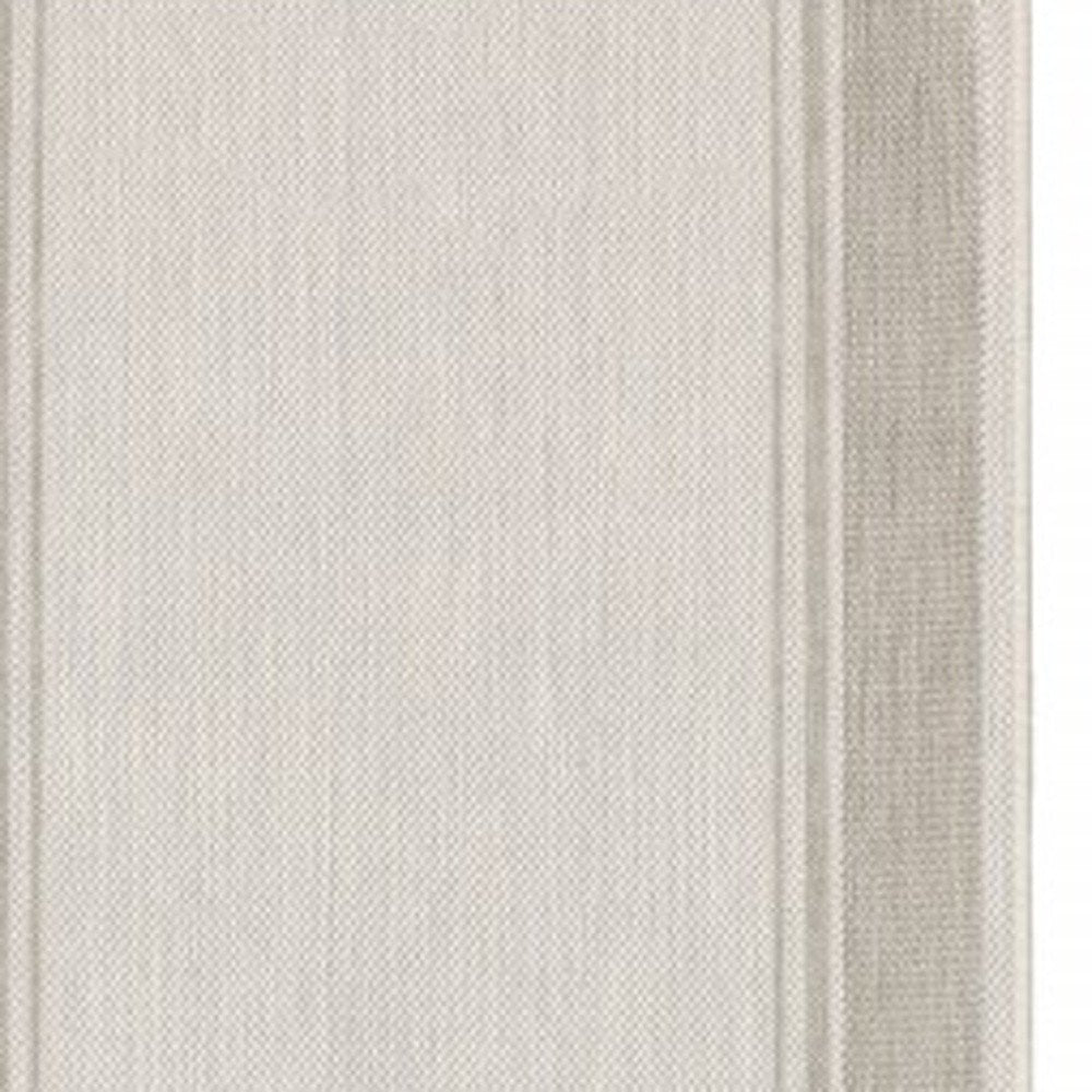 3' X 6' Gray And Ivory Indoor Outdoor Runner Rug — view 9