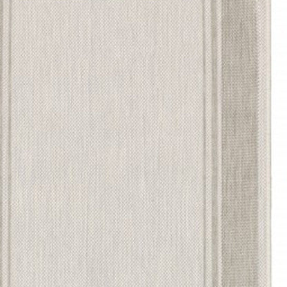 3' X 6' Gray And Ivory Indoor Outdoor Runner Rug