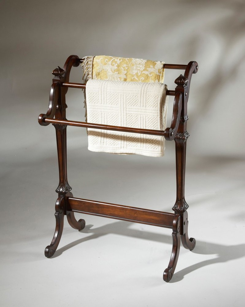 29" Deep Cherry Wood Blanket Stand HomeRoots