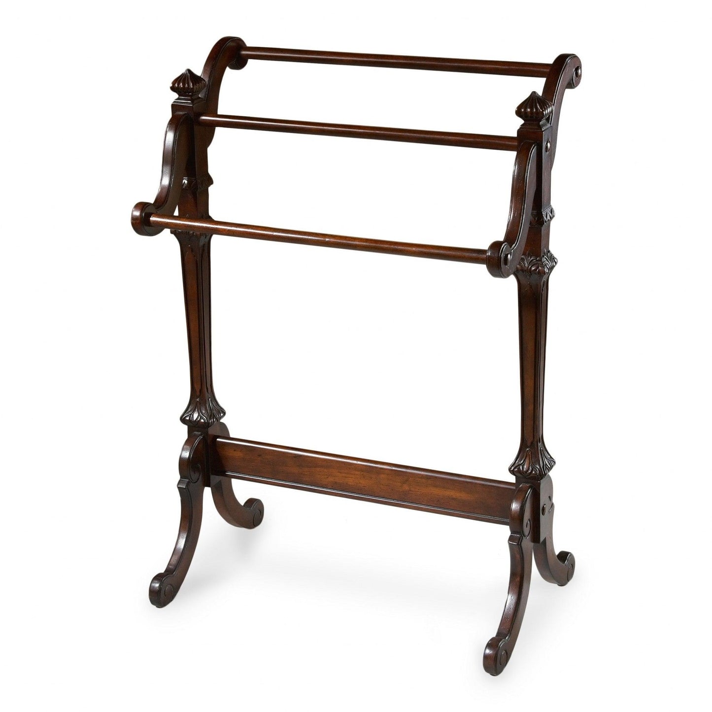 Deep Cherry Vintage Blanket Stand - FurniFindUSA