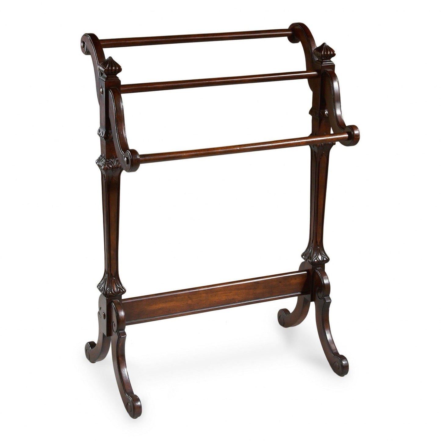 Deep Cherry Vintage Blanket Stand - FurniFindUSA