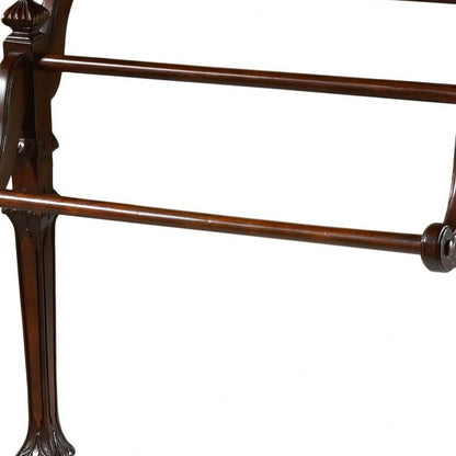 29" Deep Cherry Wood Blanket Stand HomeRoots
