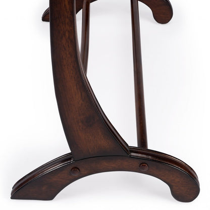 36" Deep Cherry Brown Wood Blanket Stand HomeRoots