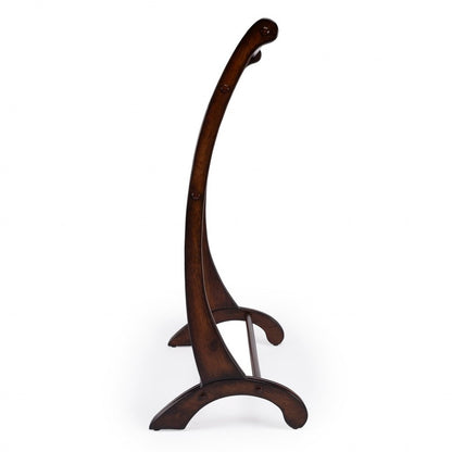 36" Deep Cherry Brown Wood Blanket Stand HomeRoots