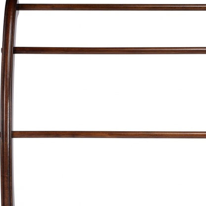 36" Deep Cherry Brown Wood Blanket Stand HomeRoots