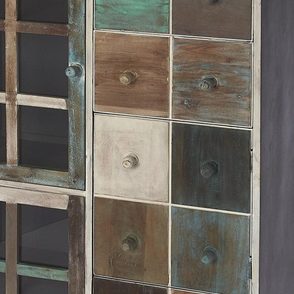 32" Brown And Dark Brown Solid Wood Frame Standard Accent Chest With Two Drawers HomeRoots