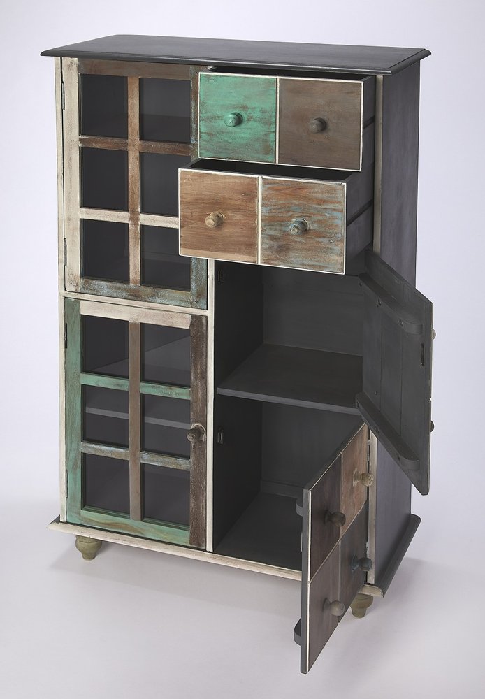 32" Brown And Dark Brown Solid Wood Frame Standard Accent Chest With Two Drawers HomeRoots