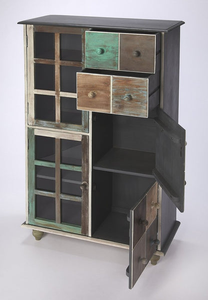 32" Brown And Dark Brown Solid Wood Frame Standard Accent Chest With Two Drawers HomeRoots