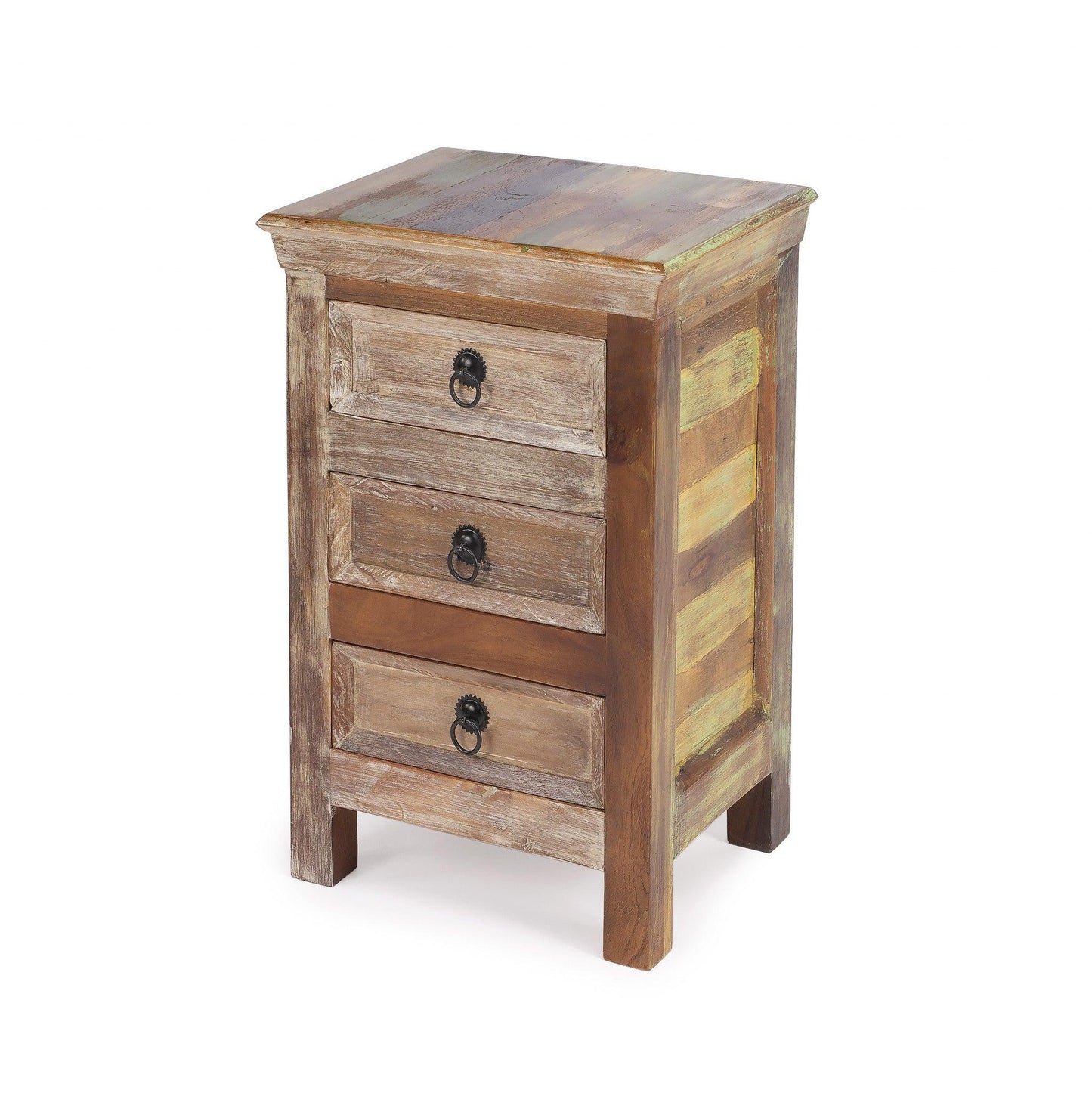 16" Modern Rustic Three Drawer Accent Chest - FurniFindUSA